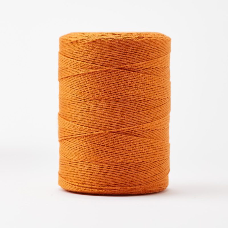 8 4 Cotton Weaving Yarn Orange