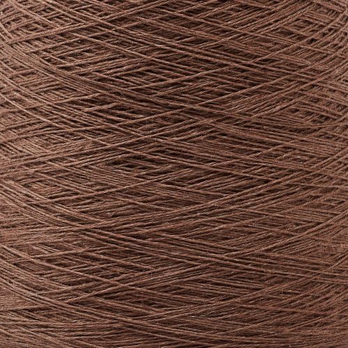 Linen Weaving Yarn Cocoa Detail