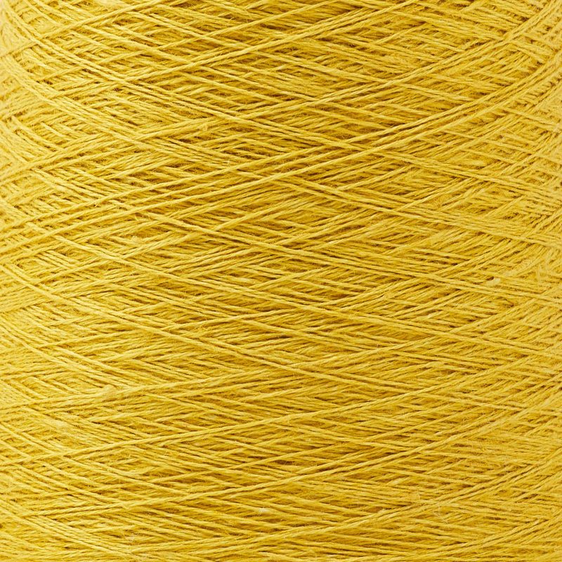 Linen Weaving Yarn Goldenrod Detail