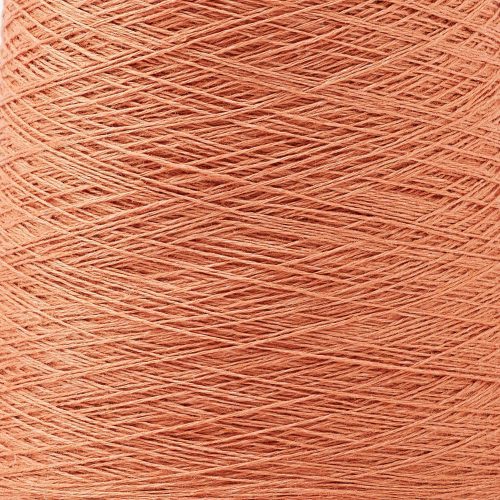 Linen Weaving Yarn Salmon Detail