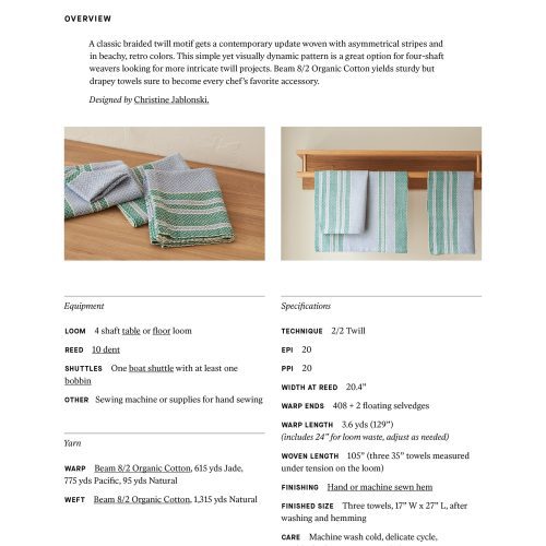 Plaited Twill Towels P2